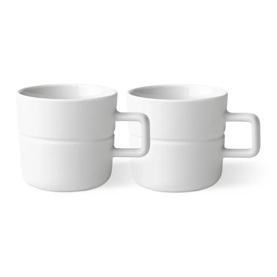 2 Tazas Lines 30 cl, blanco