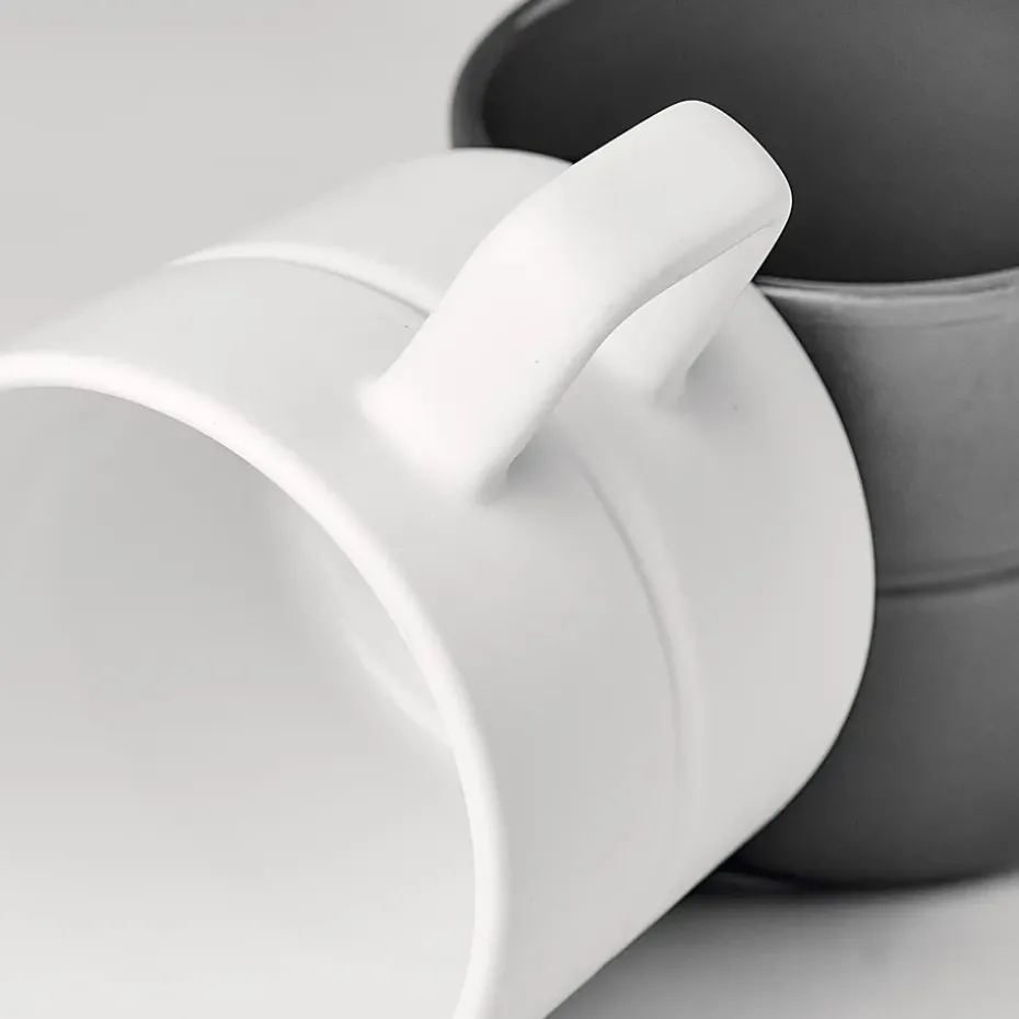 2 Tazas Lines 30 cl, blanco