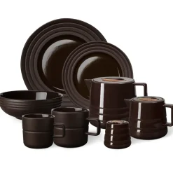 2 Tazas Lines 50 cl, marrón