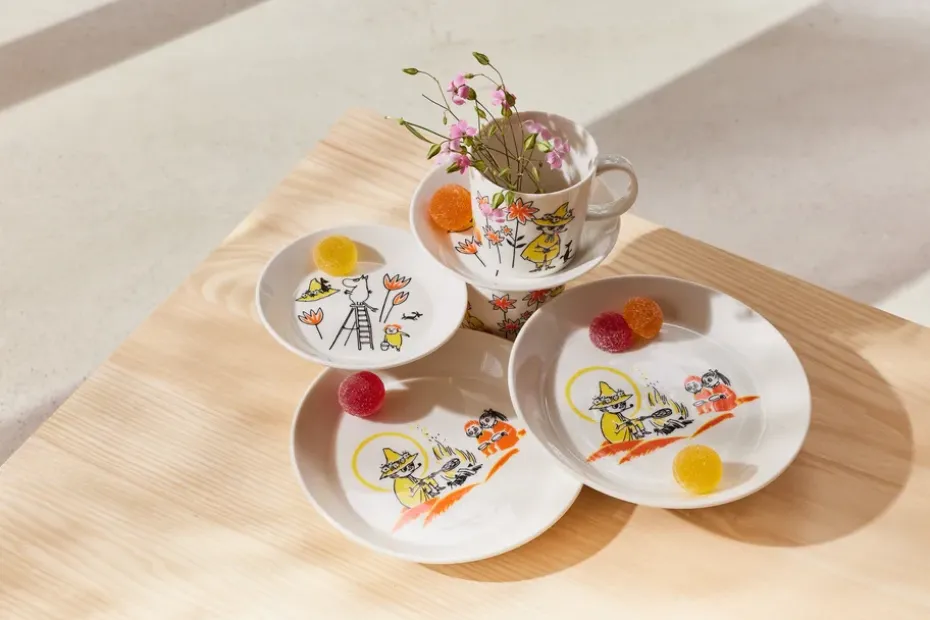 2 Tazas Moomin Arabia x Cruz Roja ABC Mix, 30 cl