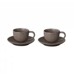 2 Tazas para café espresso Kumi con plato 6 cl, Espresso
