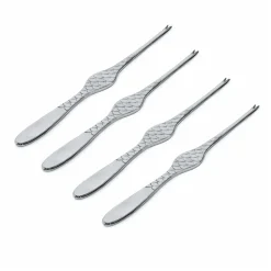 4 Tenedores de marisco Colombina Fish, acero inoxidable