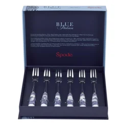 6 Tenedores de postreBlue Italian, Cerámica-acero inoxidable