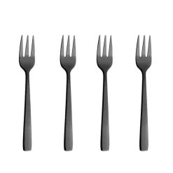 4 Tenedores para tarta Raw, negro