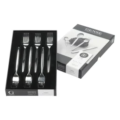 6 Tenedores para tarta Twist, acero inoxidable