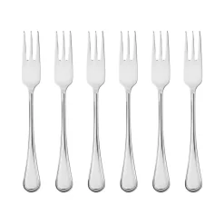 6 Tenedors para tarta Oxford, acero inoxidable
