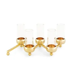 5 Tubos de vidrio para candelabro Constella, transparente
