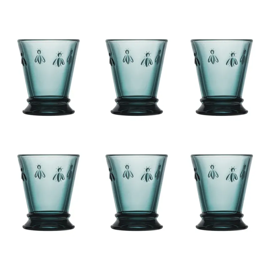 6 Vasos Abeille 26 cl, Azul oscuro