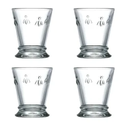 4 Vasos Abeille 26 cl, Transparente