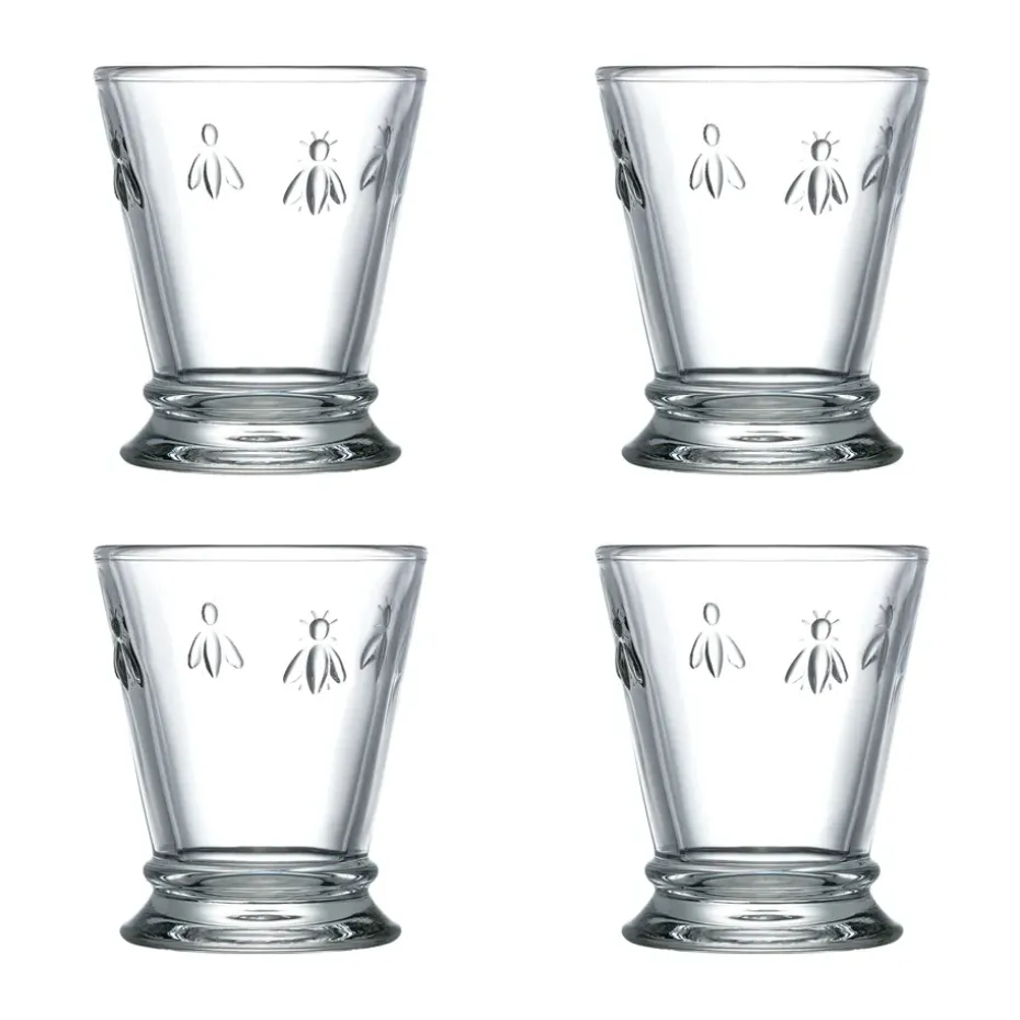 4 Vasos Abeille 26 cl, Transparente