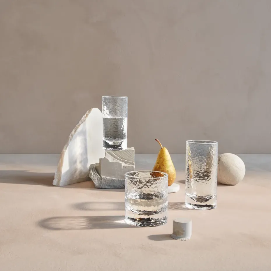 2 Vasos alargados Forma 32 cl, transparente