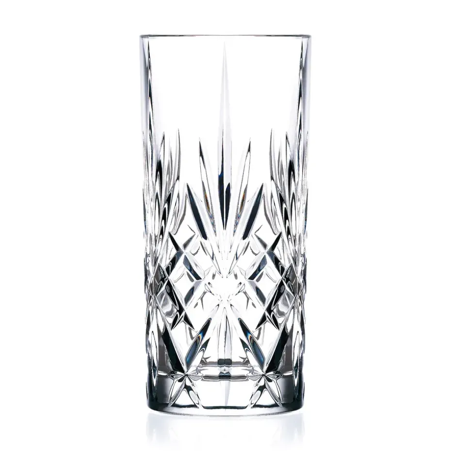 6 Vasos alargados Melodia 36 cl, Cristal