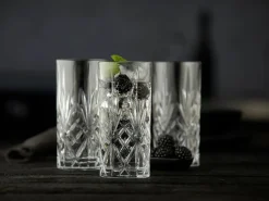 6 Vasos alargados Melodia 36 cl, Cristal
