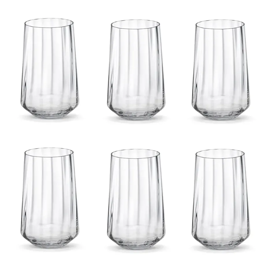 6 Vasos altos Bernadotte 38 cl, Cristalino