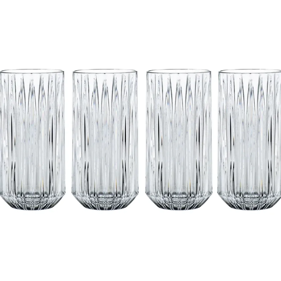 4 Vasos altos Jules, transparente