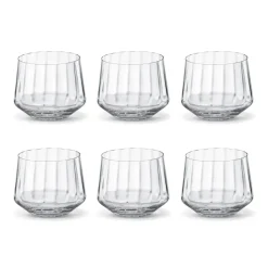 6 Vasos bajos Bernadotte 25 cl, Cristalino