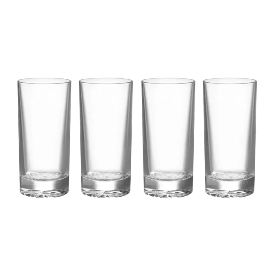 4 Vasos Carat highball 35 cl, Transparente