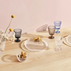 4 Vasos con pie Kastehelmi 26 cl, Transparente