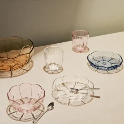 2 Vasos de agua Lily 32 cl, transparente