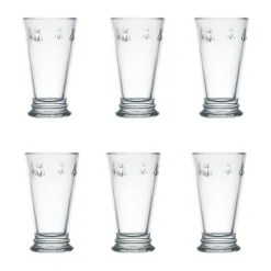 6 Vasos de bebidas Abeille 46 cl, Transparente