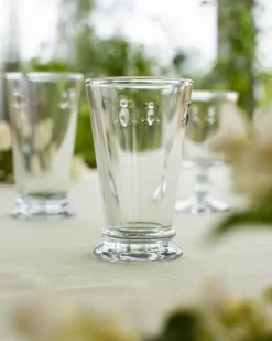6 Vasos de bebidas alargados Abeille 31 cl, Transparente