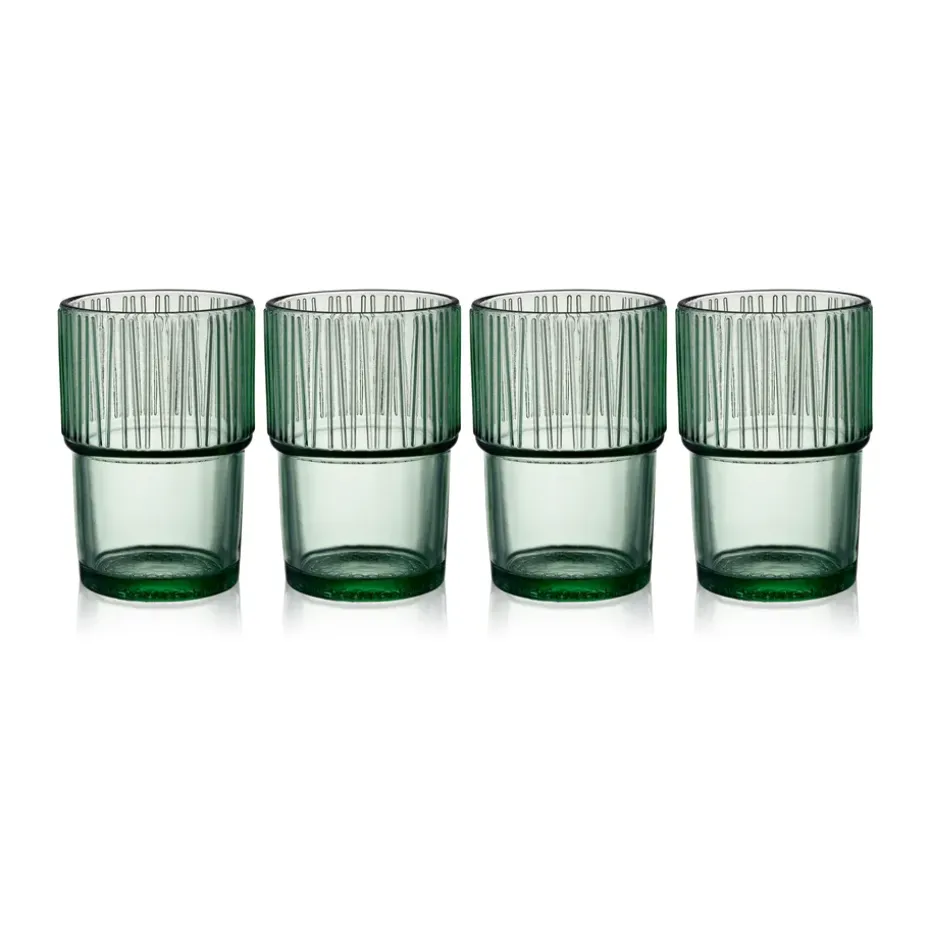 4 Vasos de café Kusintha caféglas 38 cl, Green