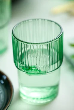 4 Vasos de café Kusintha caféglas 38 cl, Green