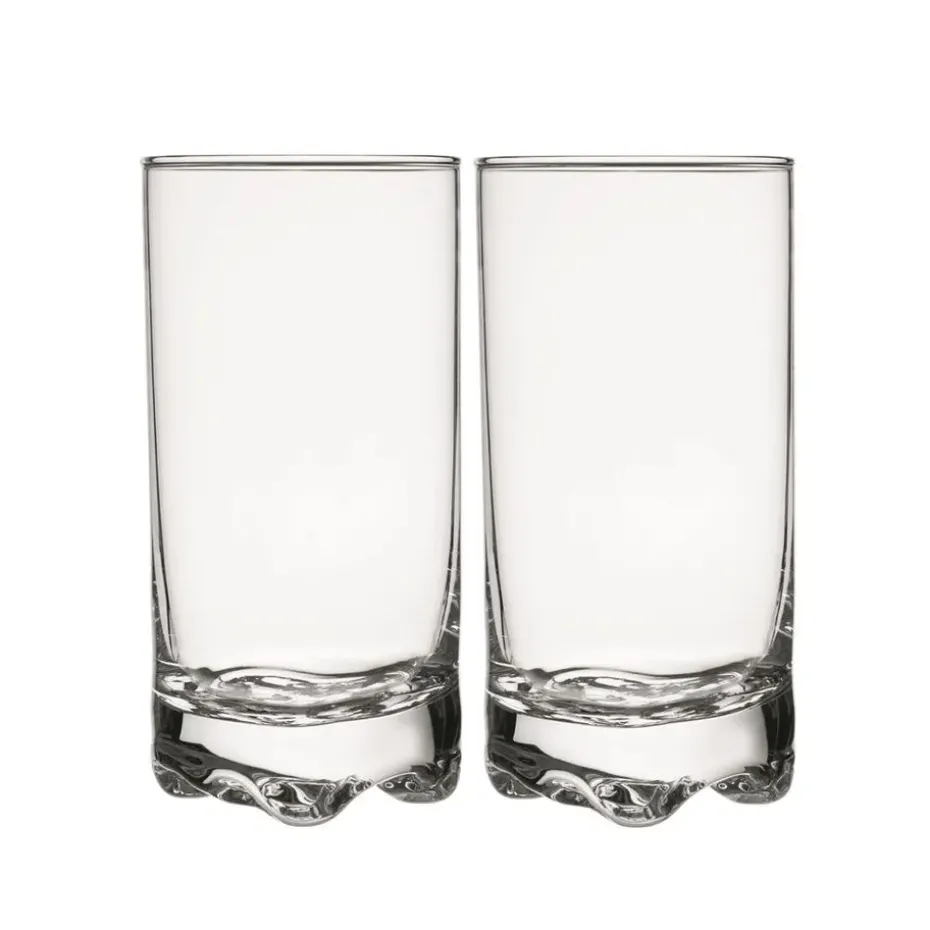 2 Vasos de cerveza Gaissa, set de 2, transparente 38 cl