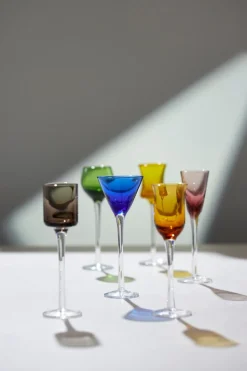 6 Vasos de chupito Lyngby Glas 2,5-5 cl, Mix
