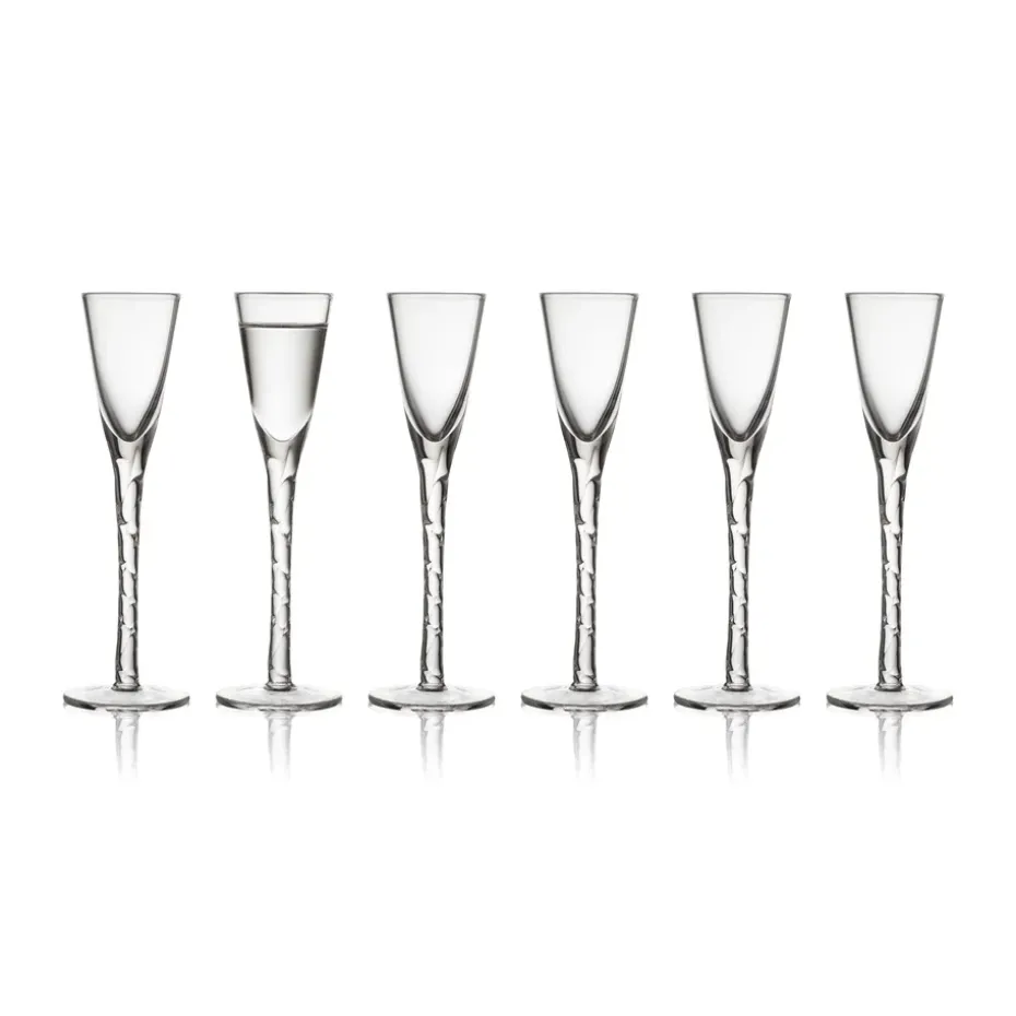6 Vasos de chupito Paris 2,5 cl, Transparente