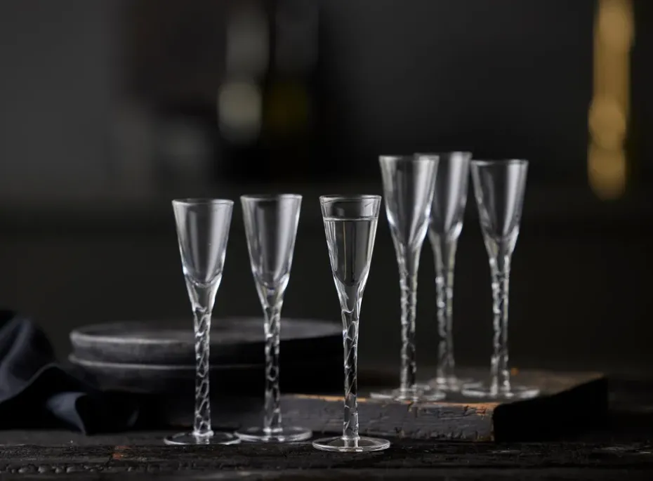 6 Vasos de chupito Paris 2,5 cl, Transparente