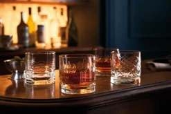 4 Vasos de whisky Dandy, Transparente