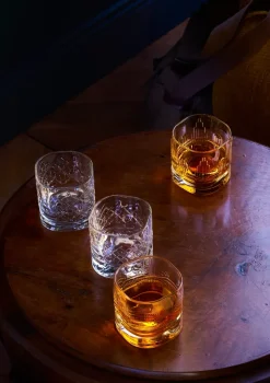 4 Vasos de whisky Dandy, Transparente