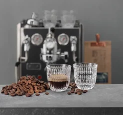 2 Vasos Espresso Ethno Barista 9 cl, Clear