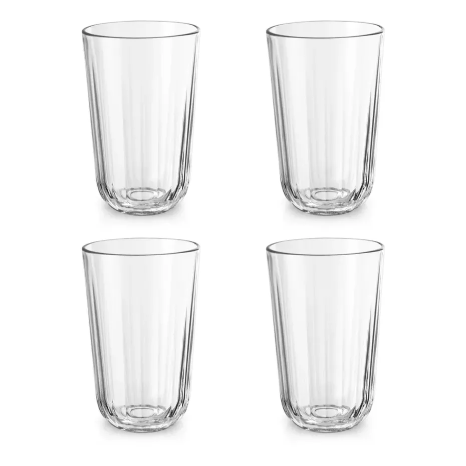 4 Vasos Facet 43 cl, Transparente