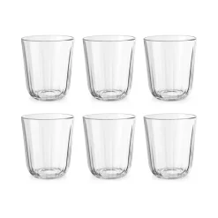 6 Vasos Facet 27 cl, Transparente