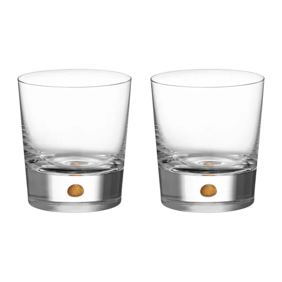 2 Vasos Intermezzo doble old fashioned 40 cl, Oro