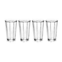 4 Vasos largos Surface 45 cl, Transparente