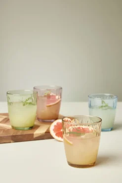 4 Vasos Mosaic 34 cl, Multi