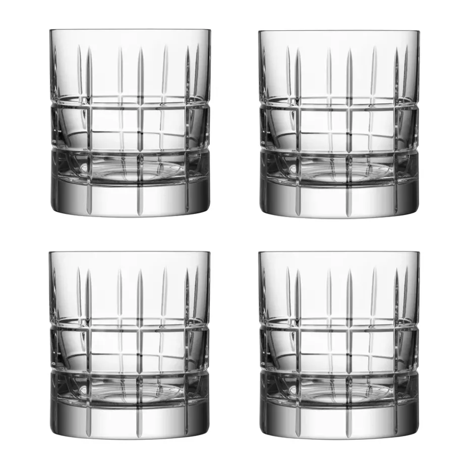 4 Vasos Street Old Fashioned 27 cl, Transparente