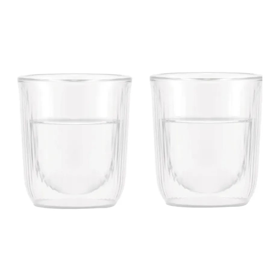 2 Vasos térmicos doble pared Douro 14,5 cl, Transparente