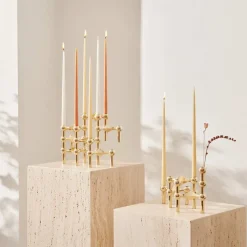 6 Velas cónicas STOFF de ester & erik, Ginger