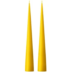 2 Velas ester & erik 37 cm mate, amarillo oscuro 15