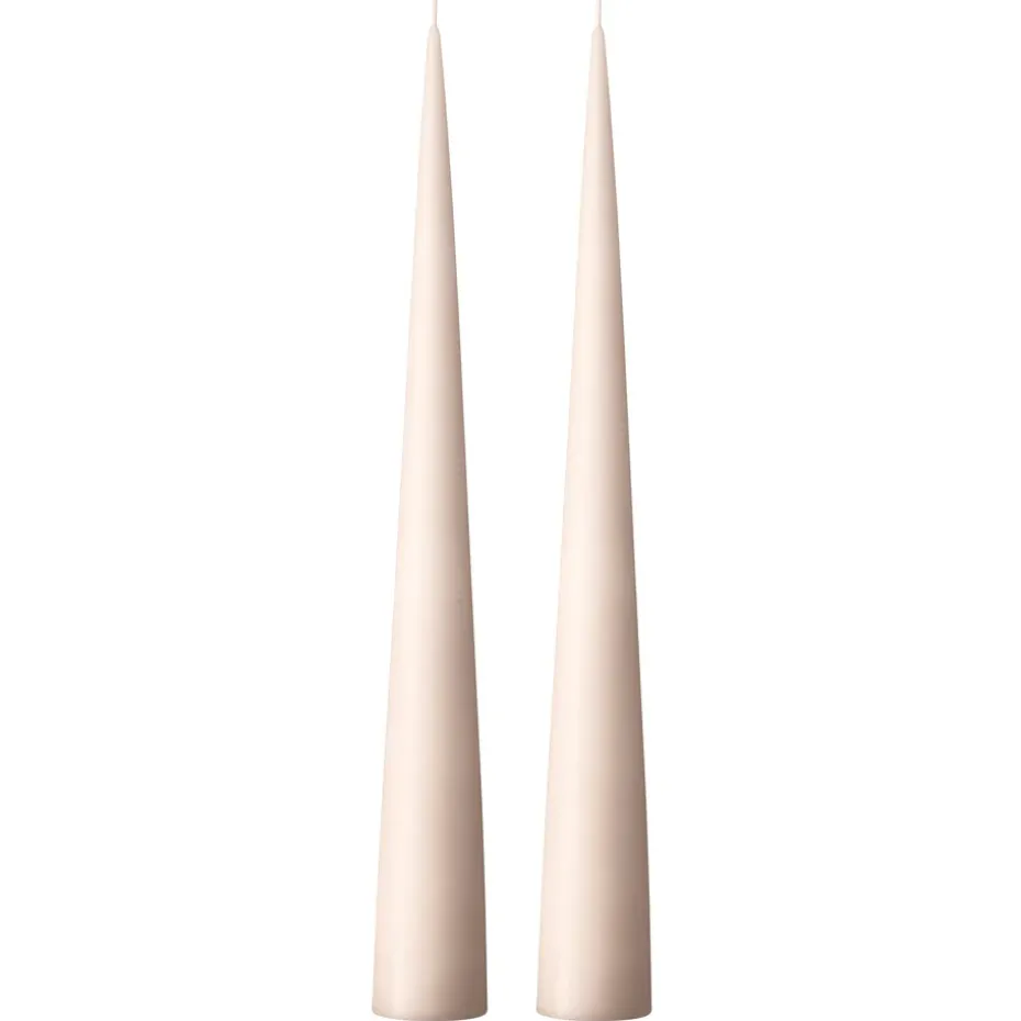 2 Velas ester & erik 37 cm mate, Linen grey 22