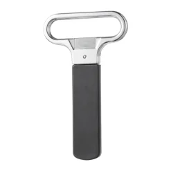 Abrebotellas y sacacorchos Vale 11 x 6,4 x 1 cm, Negro-plata