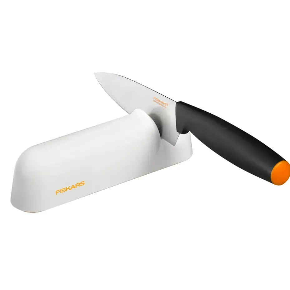 Afilador de cuchillos Functional Form Roll-Sharp, blanco
