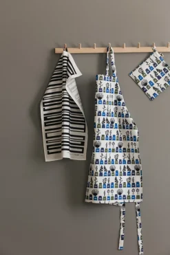 Agarrador Persons kryddskåp estampado pequeño, Azul