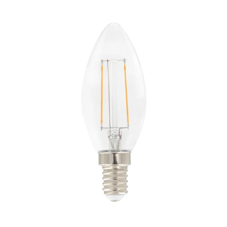 Airam Filament LED - vela de candelabro C35 fuente de luz, Claro, regulable e14, 3w