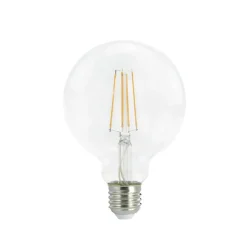 Airam Filamento LED 3 pasos regulable globo fuente de luz, transparente, con memoria, 95mm e27, 7w