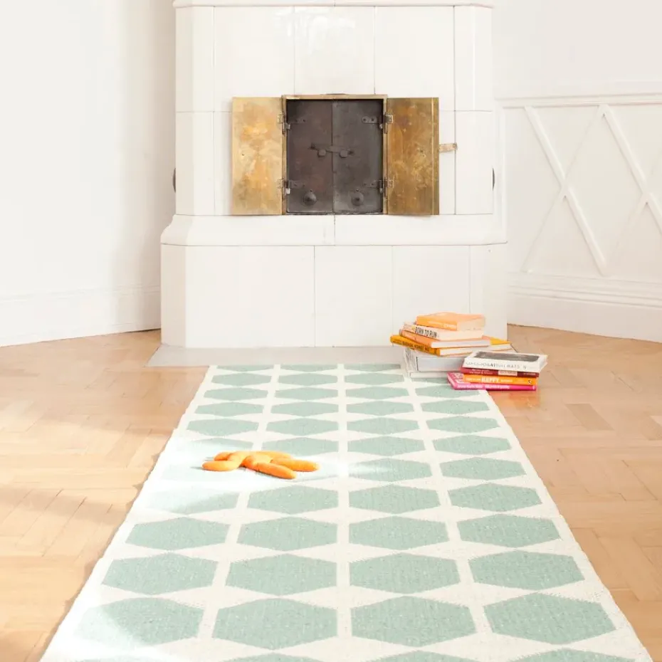 Alfombra Anna, aqua, 70 x 200 cm